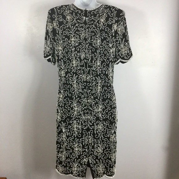 VINTAGE Royal Feelings Beaded Silk Dress - Picture 2 of 8